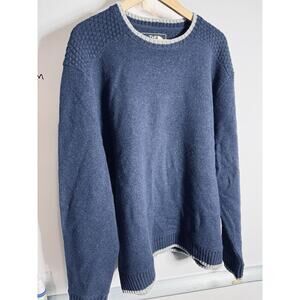 The North Face Men's Size XL Blue Pullover Wool Sweater X